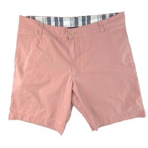 Vintage 1946 Washed Stoned & Beaten men's pink flat front shorts size 36